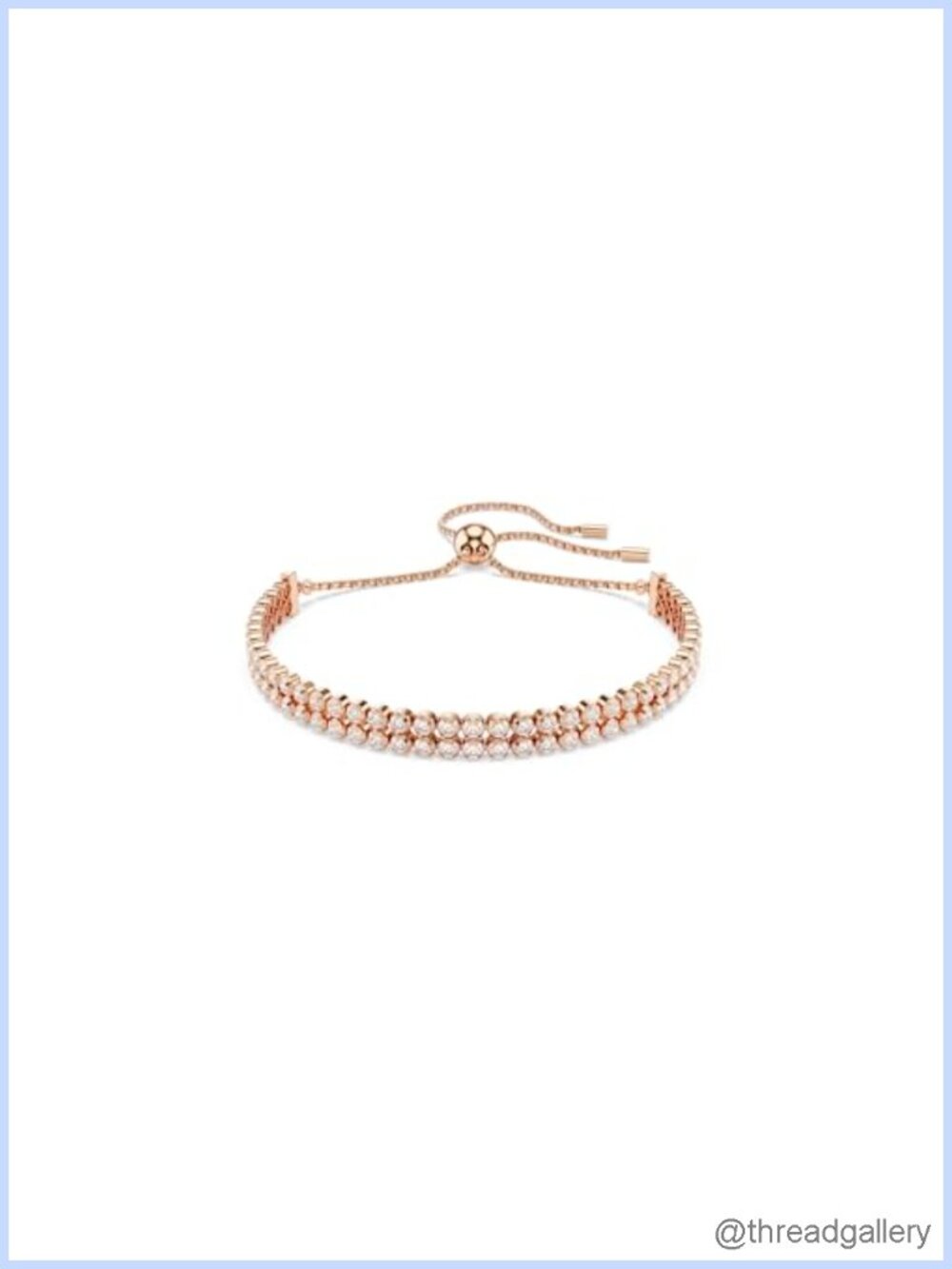Swarovski Matrix Tennis Bracelet Round Cut Clear Crystals
